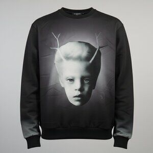 Givenchy Black "Deer Boy" Crewneck